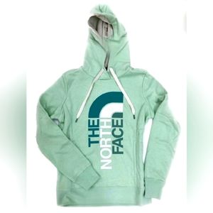 THE NORTHFACE HOODIE, LIGHT GREEN, BEIGE. GENTLY USED, WOMENS SIZE SMALL